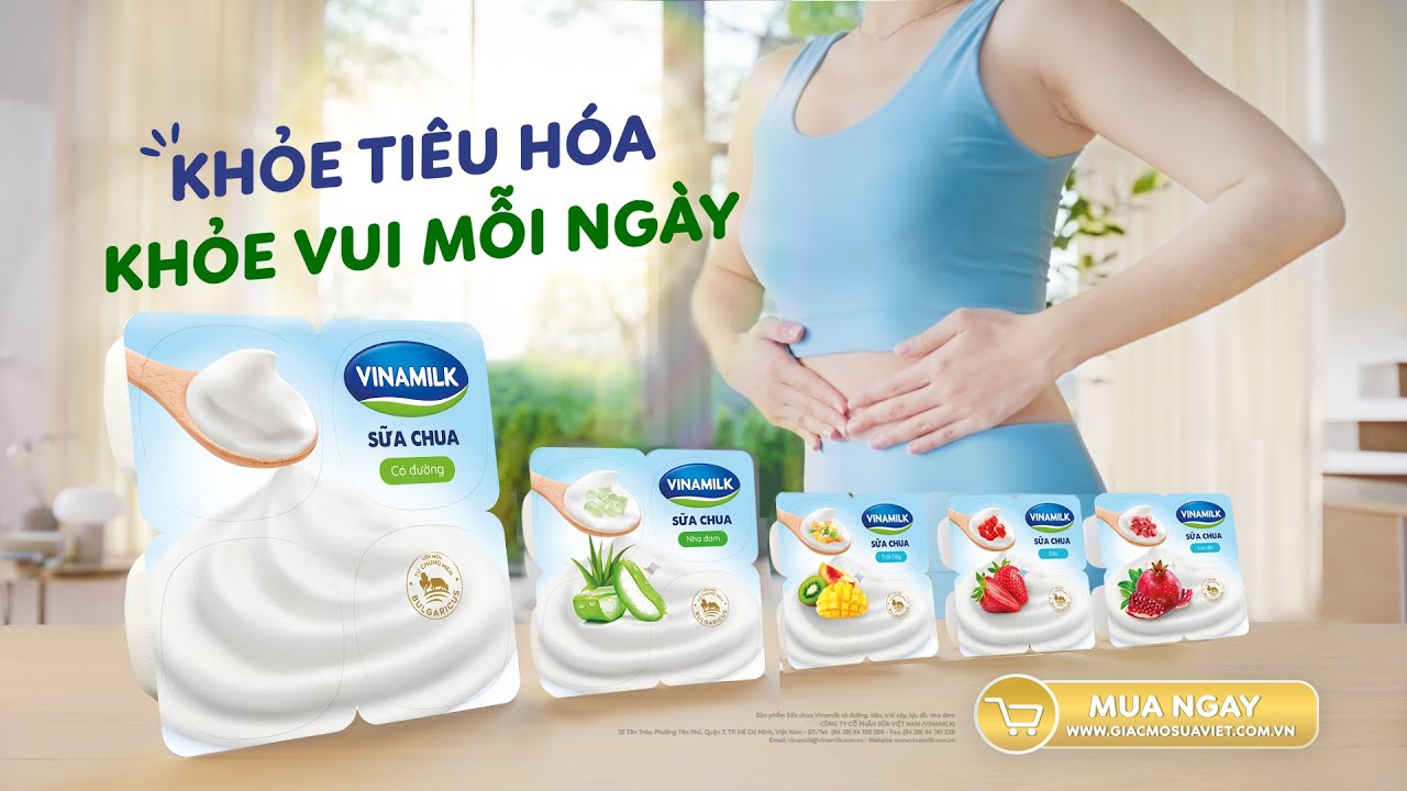 Sữa chua Vinamilk – Bí quyết ngon khỏe cho mọi người!