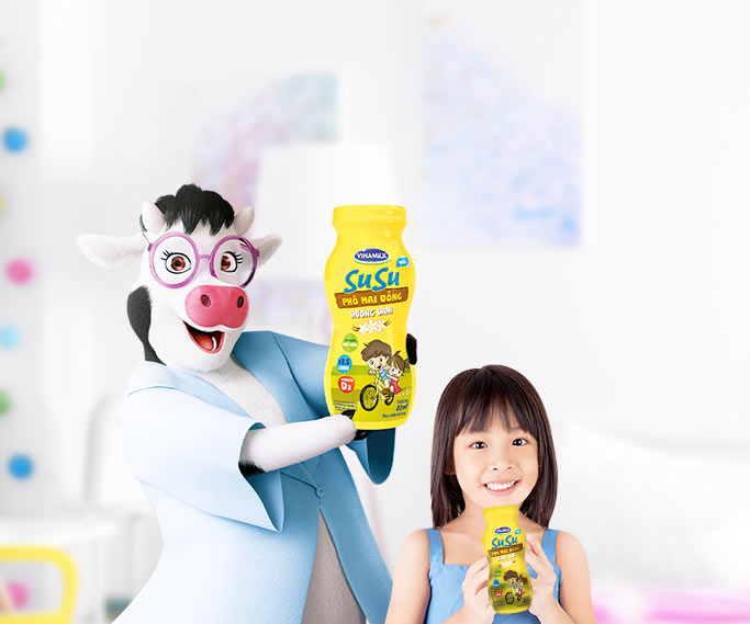 Phô mai uống SuSu Tuyệt chiêu kích thích vị giác giúp bé thêm cao khỏe