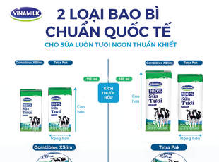 Hai Loại Bao Bì Chuẩn Quốc Tế – Cho sữa tươi Vinamilk luôn tươi ngon thuần khiết