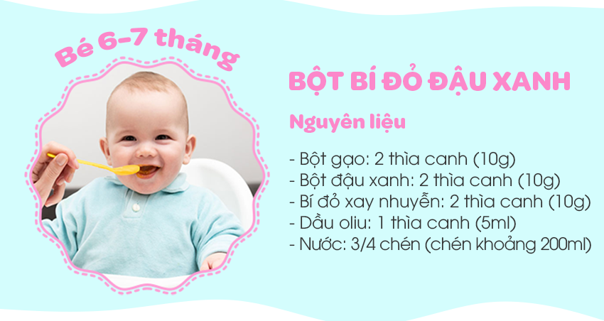 Công thức nấu bột ăn dặm cho bé Công thức nấu bột ăn dặm cho bé